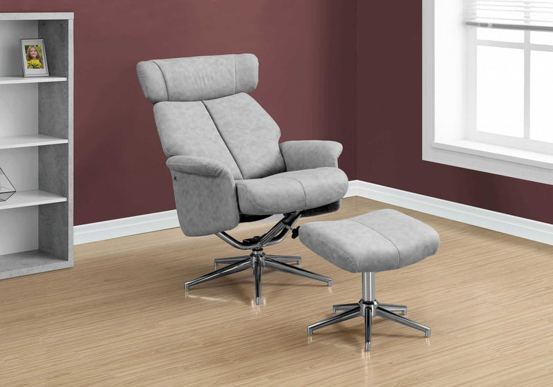 Homeroots Gray Fabric Tufted Seat Swivel Adjustable Task Chair Fabric Back Steel Frame 333634