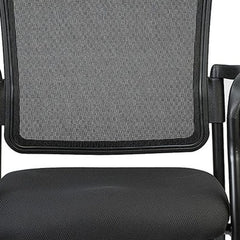 Homeroots Black Fabric Seat Swivel Adjustable Task Chair Mesh Back Plastic Frame 372337