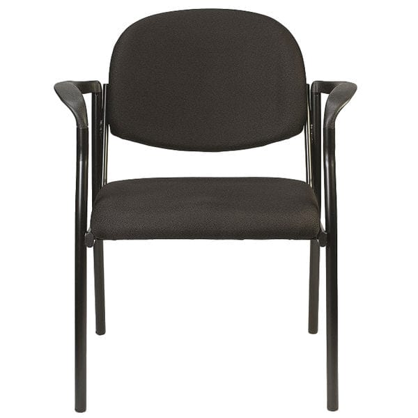 Homeroots Set Of Two Black Fabric Seat Swivel Adjustable Task Chair Fabric Back Steel Frame 372339