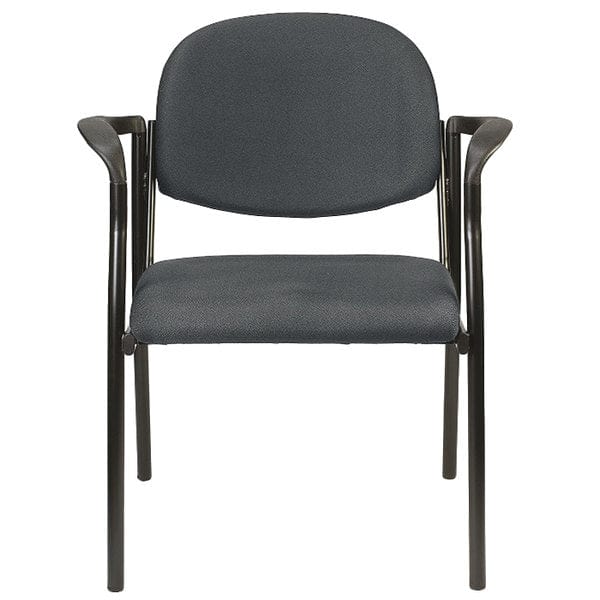 Homeroots Set Of Two Black Fabric Seat Swivel Adjustable Task Chair Fabric Back Steel Frame 372340