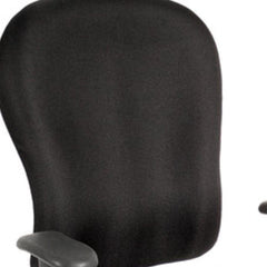 Homeroots Black Fabric Seat Swivel Adjustable Task Chair Fabric Back Plastic Frame 372355
