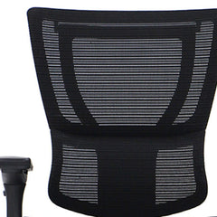 Homeroots Black Mesh Seat Swivel Adjustable Task Chair Mesh Back Plastic Frame 372371