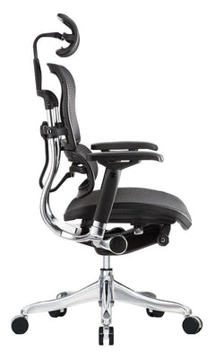 Homeroots Black Mesh Seat Swivel Adjustable Task Chair Mesh Back Plastic Frame 372390