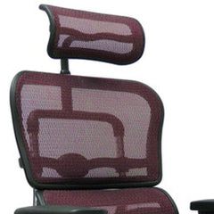 Homeroots Plum Swivel Adjustable Executive Chair Mesh Back Plastic Frame 372392