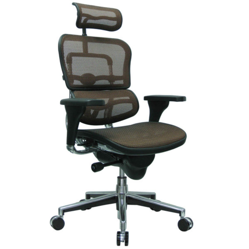 Homeroots Orange Swivel Adjustable Executive Chair Mesh Back Plastic Frame 372393