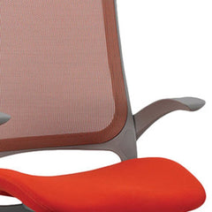 Homeroots Green Fabric Seat Swivel Adjustable Task Chair Mesh Back Plastic Frame 372407