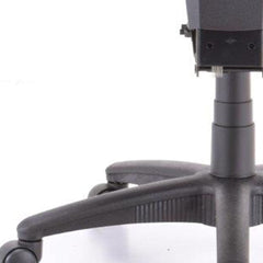 Homeroots Gray Fabric Seat Swivel Adjustable Task Chair Mesh Back Plastic Frame 372410