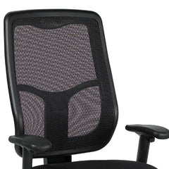 Homeroots Black Fabric Seat Swivel Adjustable Task Chair Mesh Back Plastic Frame 372425