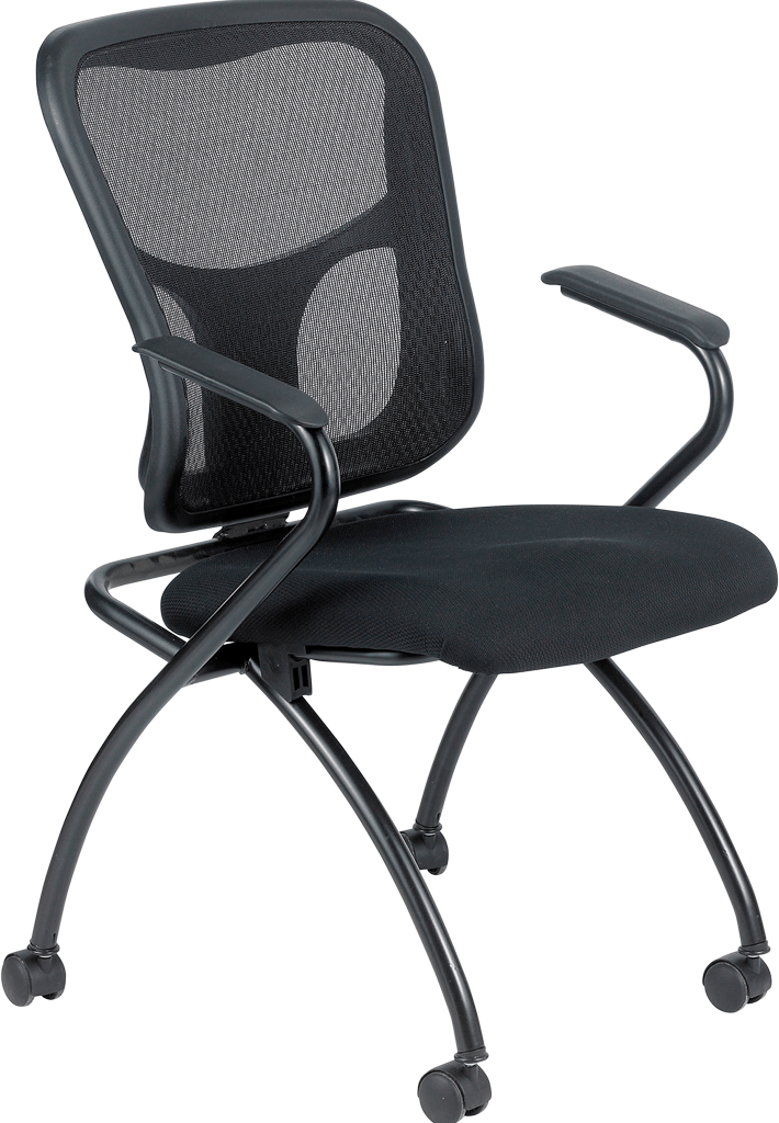 Homeroots Black Fabric Seat Swivel Adjustable Task Chair Mesh Back Plastic Frame 372427