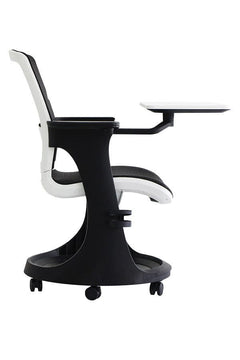 Homeroots Black Mesh Seat Swivel Adjustable Task Chair Mesh Back Plastic Frame 372441