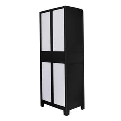 Inval America Inval Large storage Cabinet by MQ, Black/Gray 431-ECO - My Home Office Store
