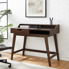 Walker Edison 44" 1-Drawer Desk with Hutch