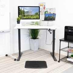 Mount It Electric Sit-Stand Black Desk Frame with White Tabletop MI-18063 - My Home Office Store