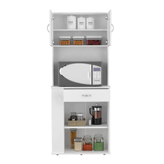 Depot E-Shop Victoria Pantry Double Door Cabinet, One Drawer, Two Shelves, Three Side Shelves DE-ALB6481 - My Home Office Store
