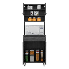 Depot E-Shop Helis 60 Pantry Double Door Cabinet, One Drawer, Four Legs, Three Shelves - My Home Office Store