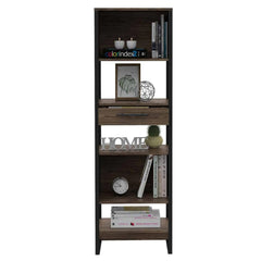 Depot E-Shop Lirio Bookcase, One Drawer, Five Shelves DE-BLC5012 - My Home Office Store