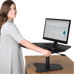 Victor High Rise Adjustable Stand Up Desk Converter DC200 - My Home Office Store