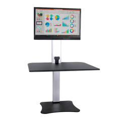 Victor High Rise Electric Sit Stand Desk Converter DC400 - My Home Office Store