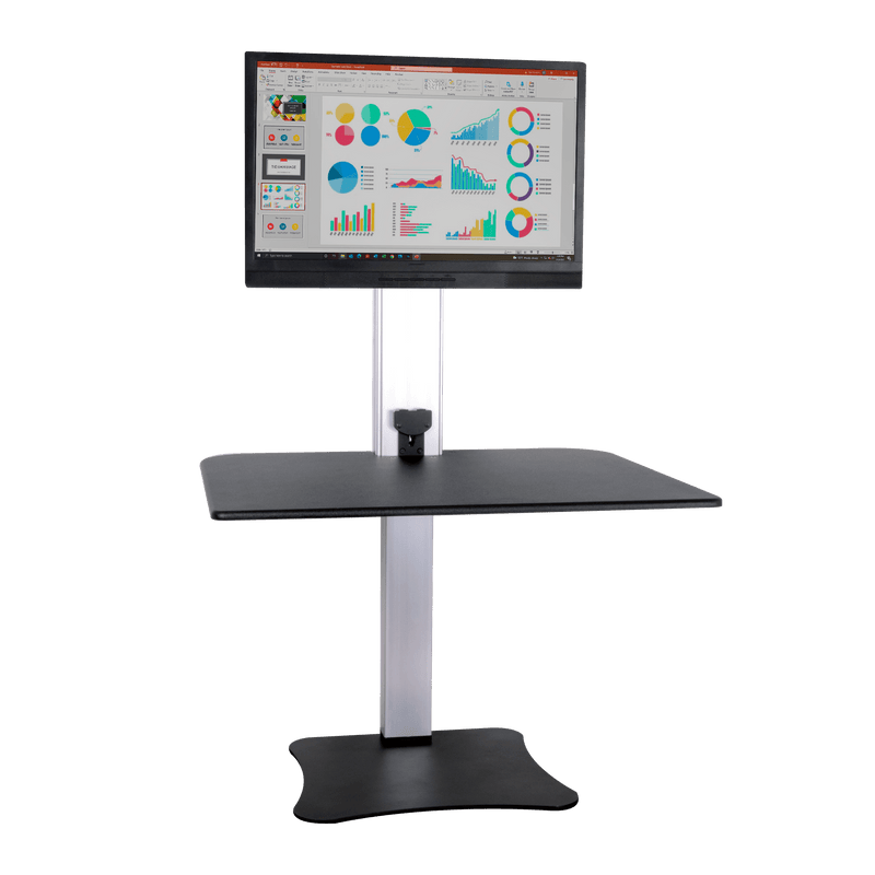 Victor High Rise Electric Sit Stand Desk Converter DC400 - My Home Office Store