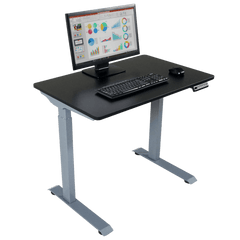 Victor High Rise Height Adjustable Electric Full Standing Desk - 3ft. Wide DC830B(W) - My Home Office Store