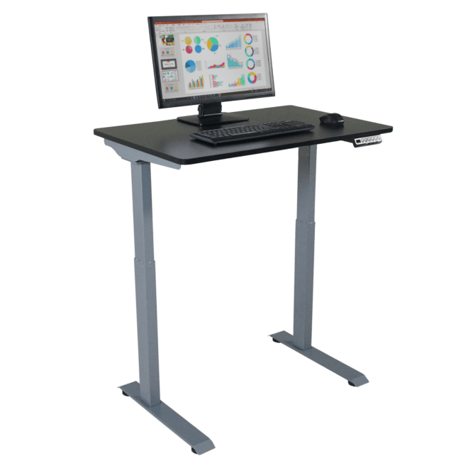 Victor High Rise Height Adjustable Electric Full Standing Desk - 3ft ...