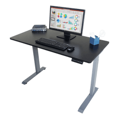 Victor High Rise Height Adjustable Electric Full Standing Desk - 4ft. Wide, DC840B(W) - My Home Office Store