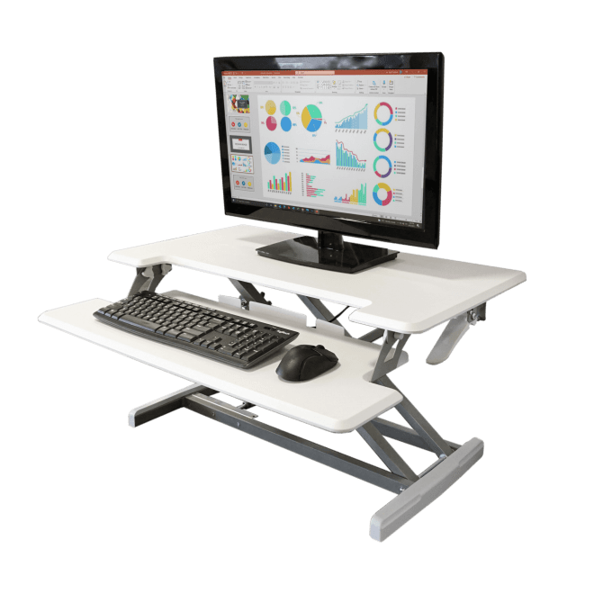 Victor High Rise Compact Height Adjustable Sit-Stand Workstation DCX61 ...