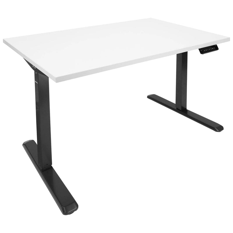 Mount It Electric Sit-Stand Black Desk Frame with White Tabletop MI-18063 - My Home Office Store