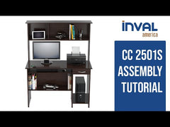 Inval America Computer WorkCentre w/Hutch CC-2501S